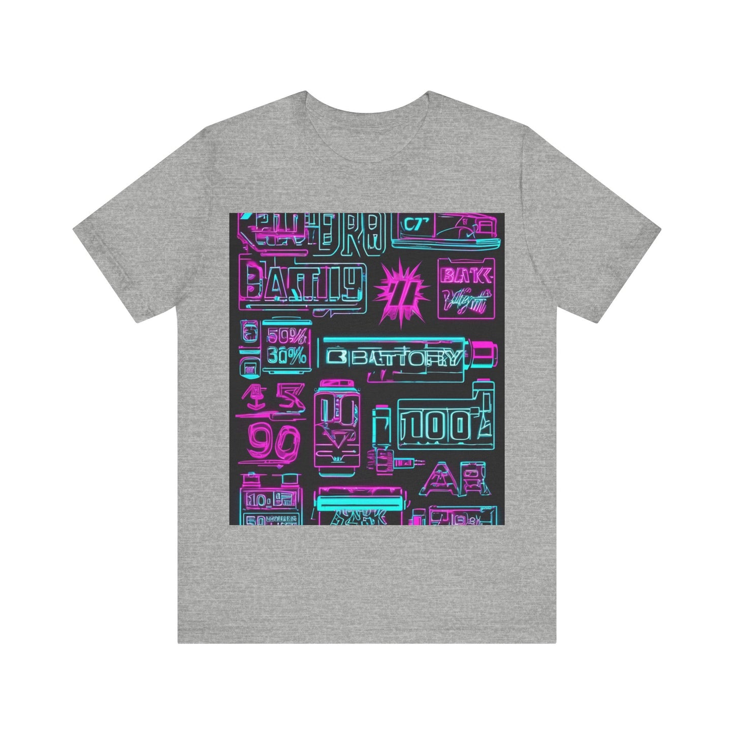 boostlete-rise-grind-type-battery-100-effort-split-blueprint-0205 — Unisex Jersey Short Sleeve (B+C 3001)