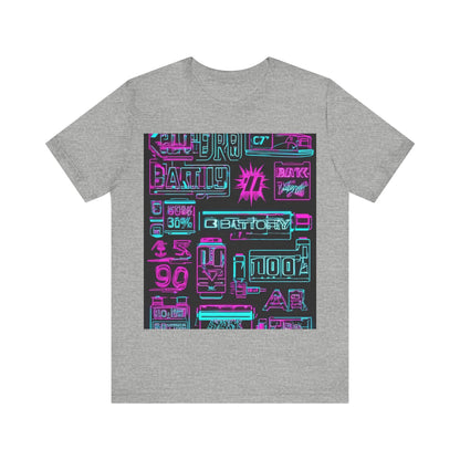 boostlete-rise-grind-type-battery-100-effort-split-blueprint-0205 — Unisex Jersey Short Sleeve (B+C 3001)