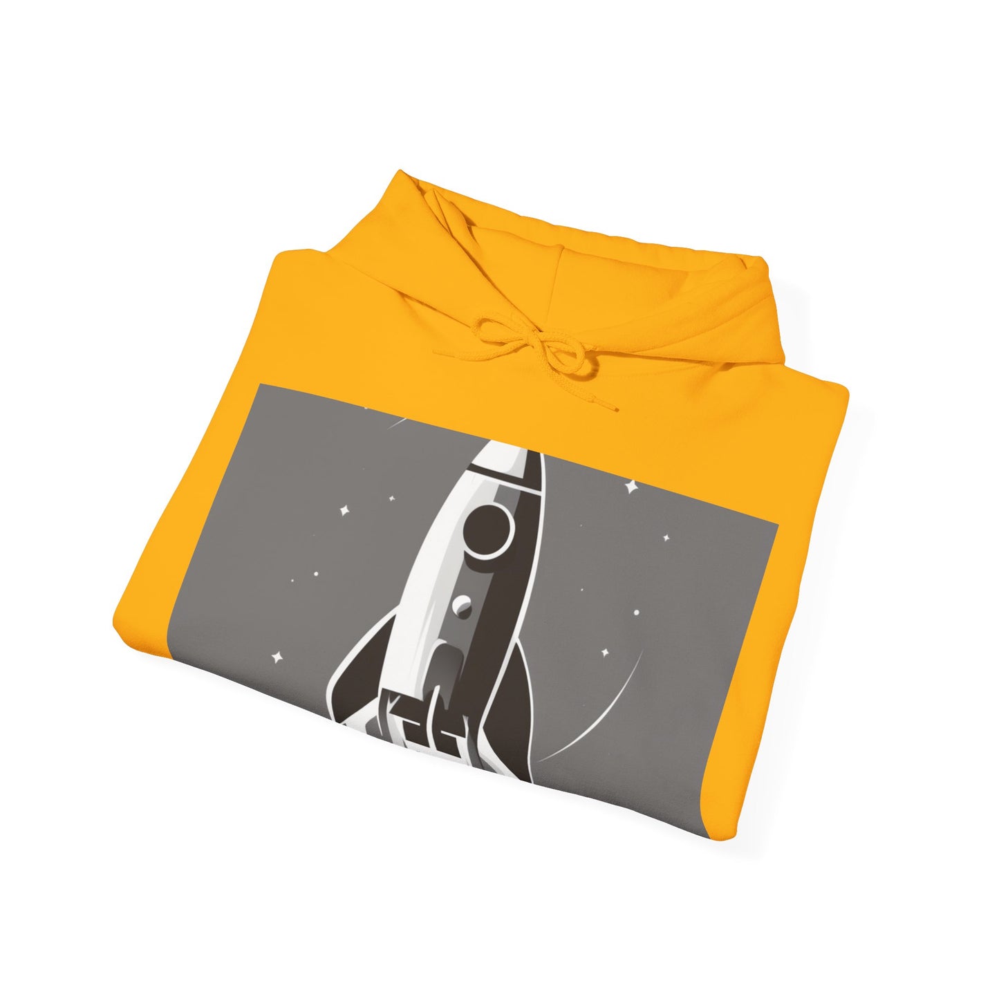 boostlete-field-day-icon-rocket-soft-monoline-1718 — Unisex Heavy Blend Hoodie (G18500)