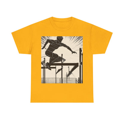 boostlete-iron-intent-scene-hurdler-speed-blueprint-0152 — Unisex Heavy Cotton Tee (Gildan 5000)
