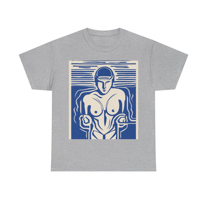boostlete-boost-mode-icon-swimmer-motion-vector-0062 — Unisex Heavy Cotton Tee (Gildan 5000)
