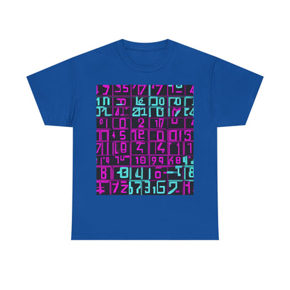 boostlete-iron-intent-pattern-plate-number-retro-0227 — Unisex Heavy Cotton Tee (Gildan 5000)