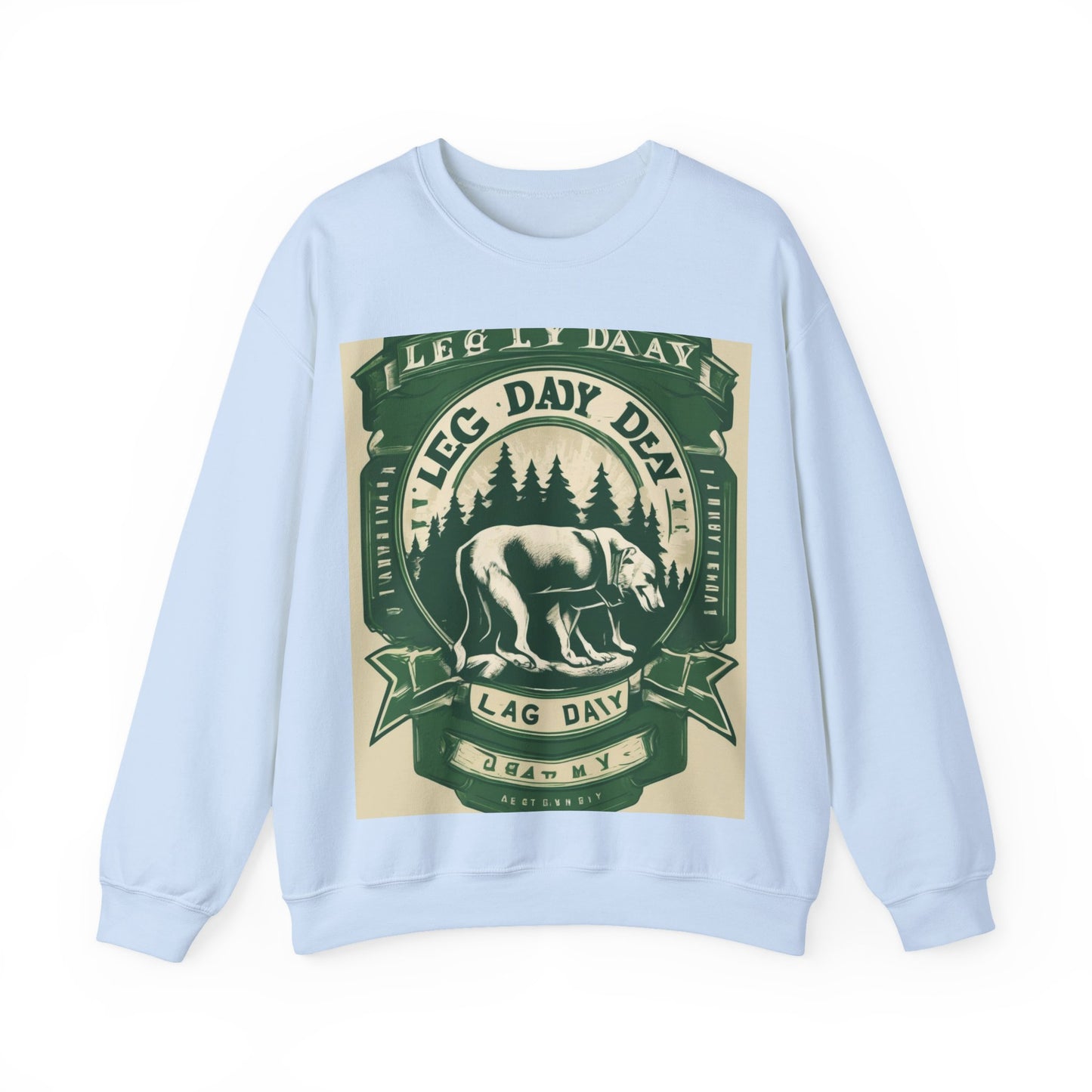 boostlete-quiet-power-type-leg-day-loyal-micro-badge-0357 — Unisex Heavy Blend Crewneck (G18000)