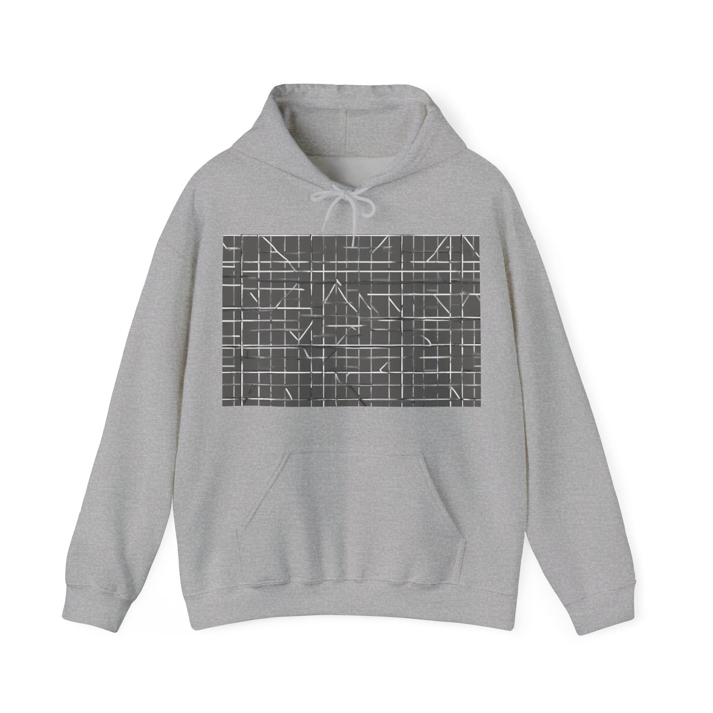 boostlete-rise-grind-pattern-plate-number-monoline-0291 — Unisex Heavy Blend Hooded Sweatshirt (Gildan)