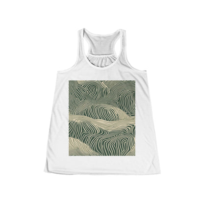 boostlete-rise-grind-pattern-topographic-modern-0403 — Women's Flowy Racerback Tank (B+C 8800)