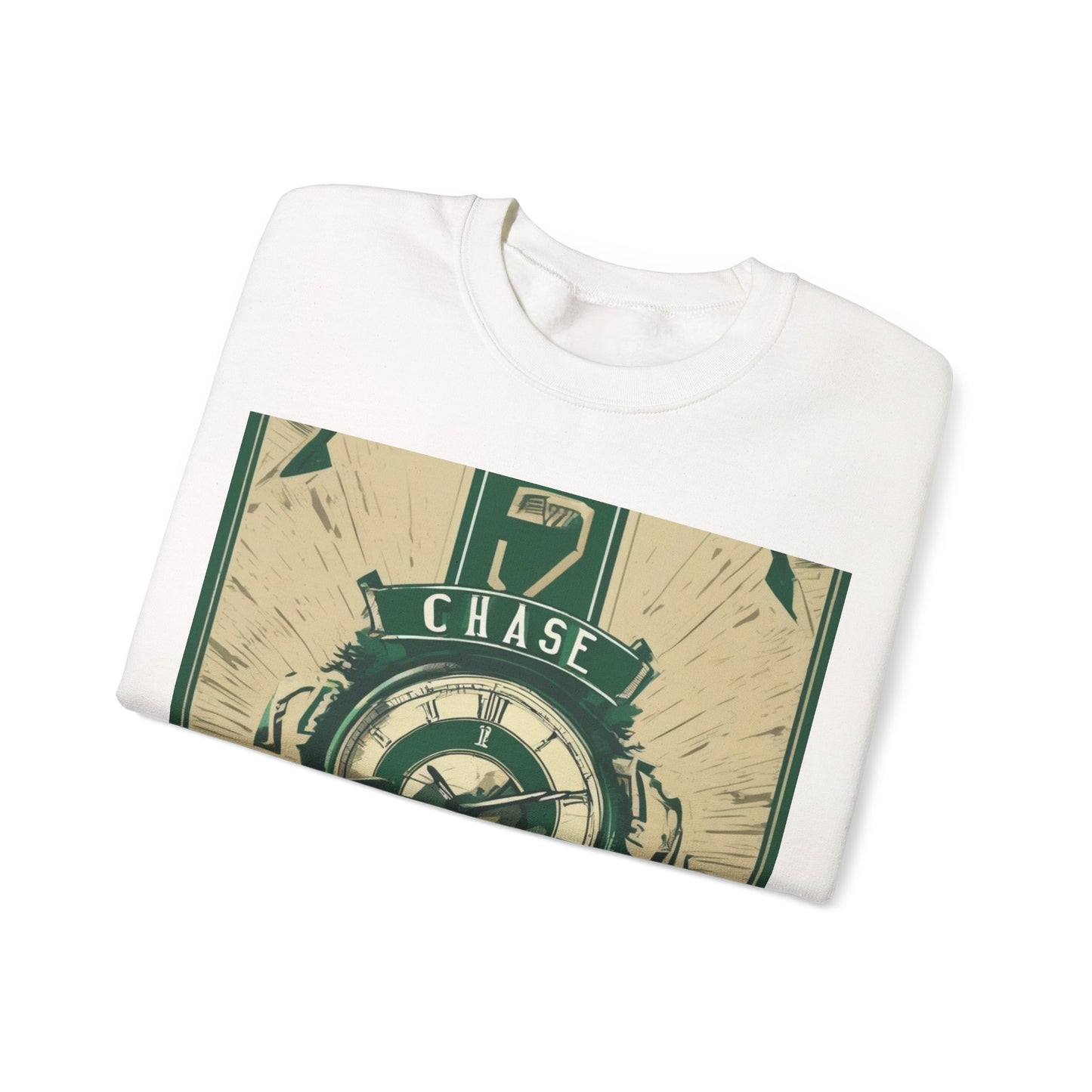 boostlete-mile-by-mile-type-chase-the-clock-banner-athletic-0013 — Unisex Heavy Blend Crewneck Sweatshirt (Gildan)