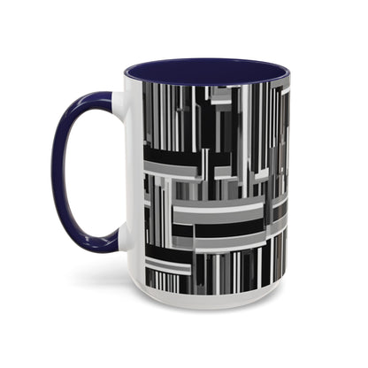 boostlete-recovery-progress-pattern-barcode-isometric-1023 — Accent Mug 11/15oz