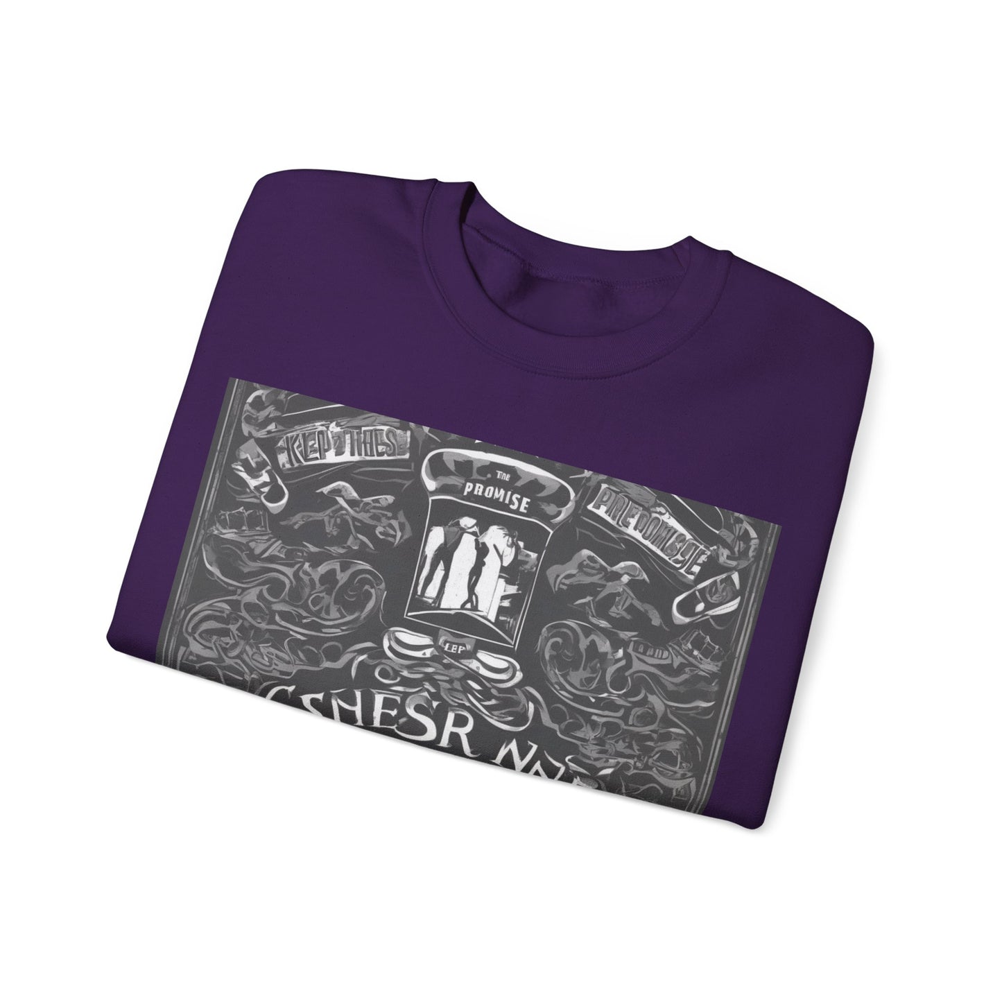 boostlete-boost-mode-type-keep-the-promise-big-monoline-0049 — Unisex Heavy Blend Crewneck (G18000)
