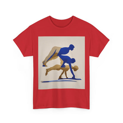 boostlete-mile-by-mile-scene-push-up-duotone-paper-0040 — Unisex Heavy Cotton Tee (Gildan 5000)