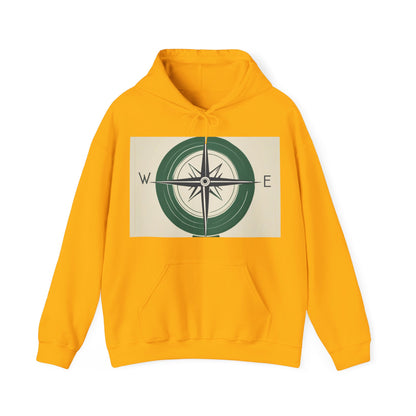 boostlete-iron-intent-icon-compass-soft-blueprint-0614 — Unisex Heavy Blend Hoodie (G18500)