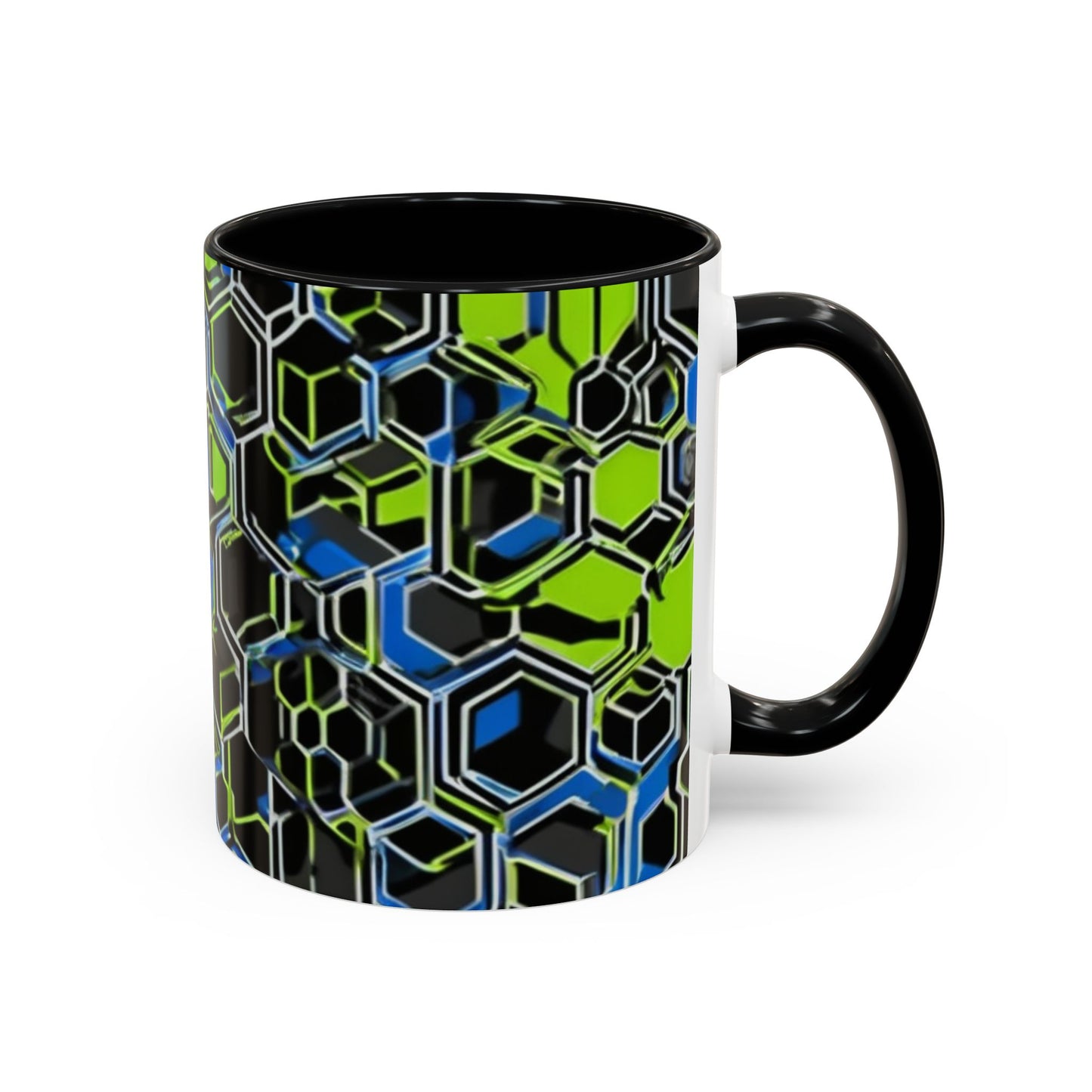 boostlete-recovery-progress-pattern-hex-blueprint-0007 — Accent Mug 11oz/15oz