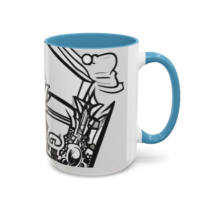 boostlete-quiet-power-icon-crown-outline-badge-0130 — Accent Mug 11oz/15oz