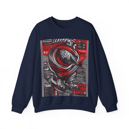boostlete-field-day-type-chase-capacity-big-monoline-0813 — Unisex Heavy Blend Crewneck (G18000)