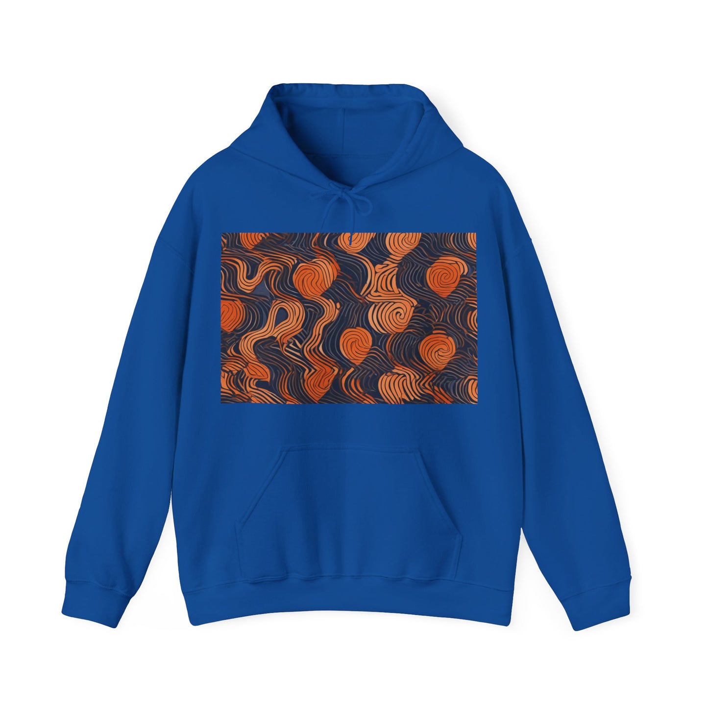 boostlete-iron-intent-pattern-topographic-engraved-0019 — Unisex Heavy Blend Hooded Sweatshirt (Gildan)