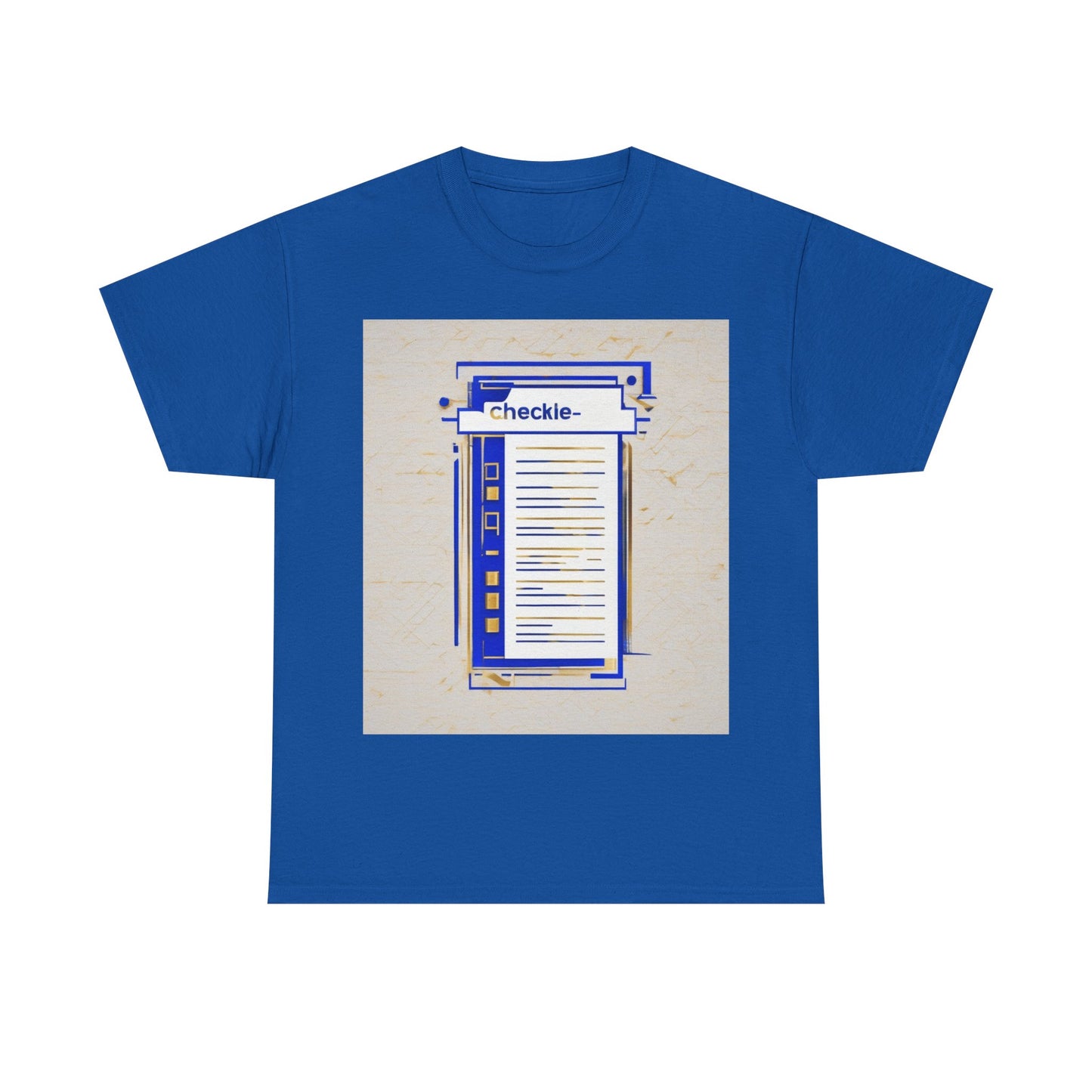 boostlete-am-crew-icon-checklist-glitch-badge-0018 — Unisex Heavy Cotton Tee (Gildan 5000)