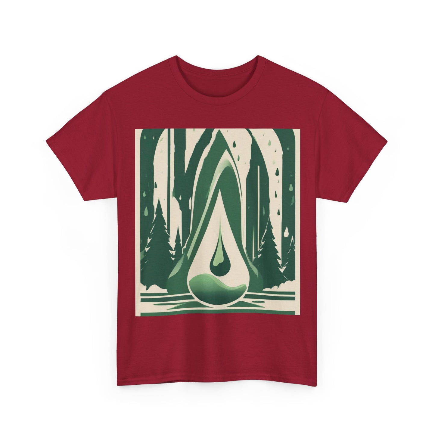 boostlete-quiet-power-icon-water-glitch-retro-0186 — Unisex Heavy Cotton Tee (Gildan 5000)
