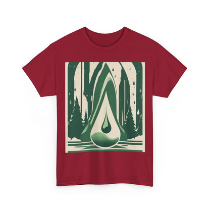 boostlete-quiet-power-icon-water-glitch-retro-0186 — Unisex Heavy Cotton Tee (Gildan 5000)