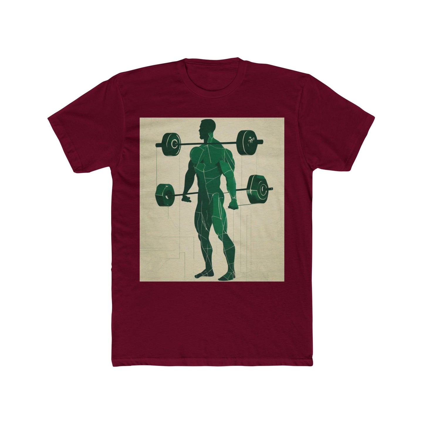 boostlete-boost-mode-scene-deadlift-glitch-blueprint-0044 — Unisex Cotton Crew Tee (NL 3600)