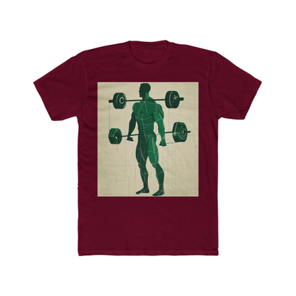 boostlete-boost-mode-scene-deadlift-glitch-blueprint-0044 — Unisex Cotton Crew Tee (NL 3600)