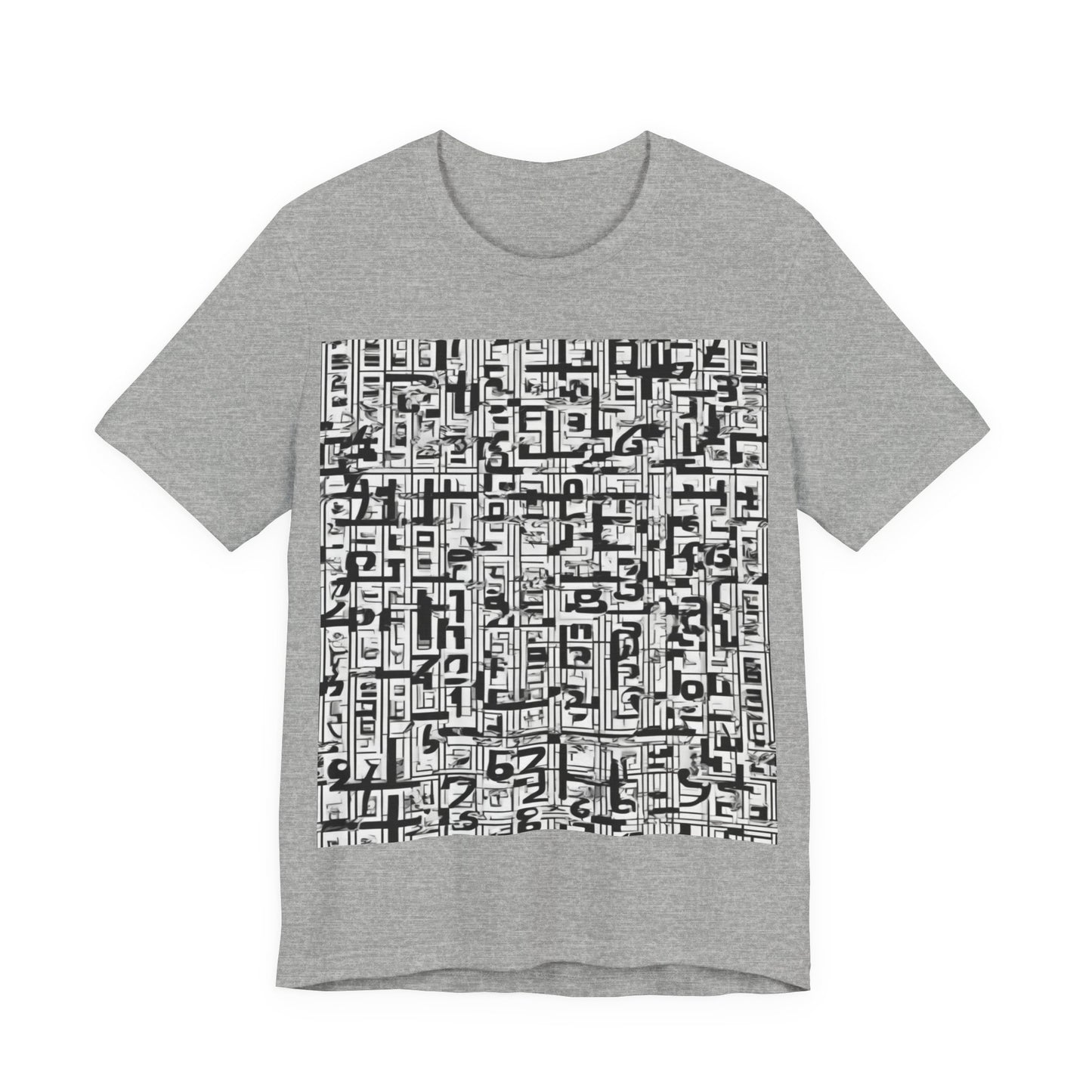 boostlete-boost-mode-pattern-plate-number-engraved-0103 — Unisex Jersey Short Sleeve (B+C 3001)