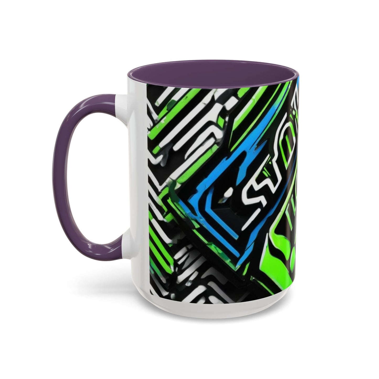 boostlete-am-crew-type-stronger-signals-diagonal-badge-1077 — Accent Mug 11/15oz