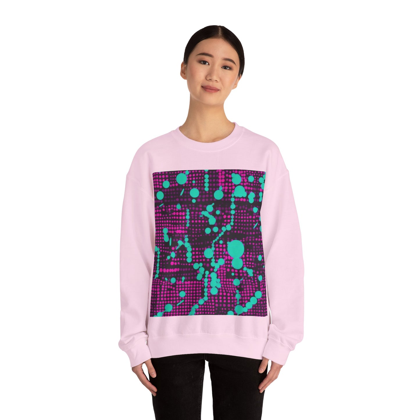 boostlete-pr-season-pattern-dotted-retro-0891 — Unisex Heavy Blend Crewneck (G18000)