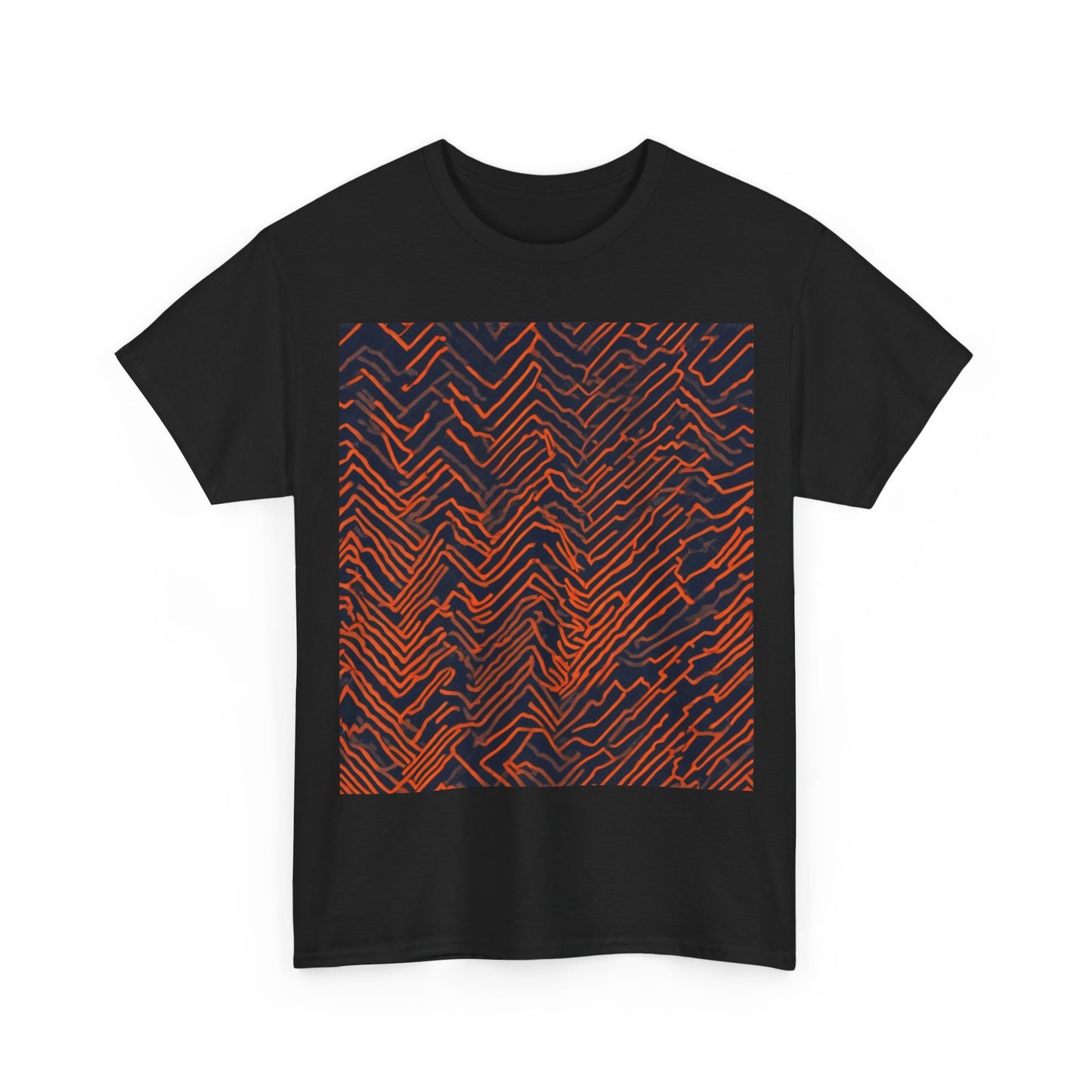 boostlete-field-day-pattern-ekg-modern-0087 — Unisex Heavy Cotton Tee (Gildan 5000)