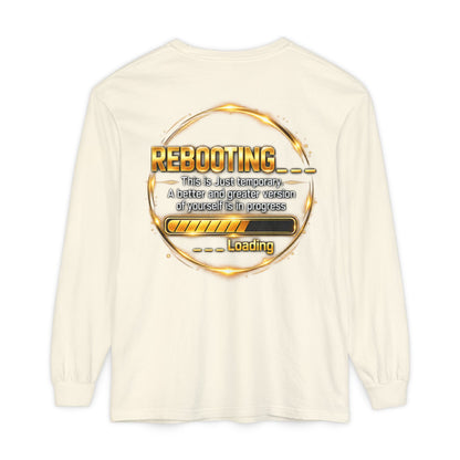 Rebooting Loading Graphic Long Sleeve T-Shirt