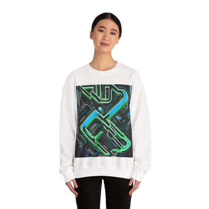 boostlete-boost-mode-type-constancia-gana-diagonal-badge-0185 — Unisex Heavy Blend Crewneck Sweatshirt (Gildan)