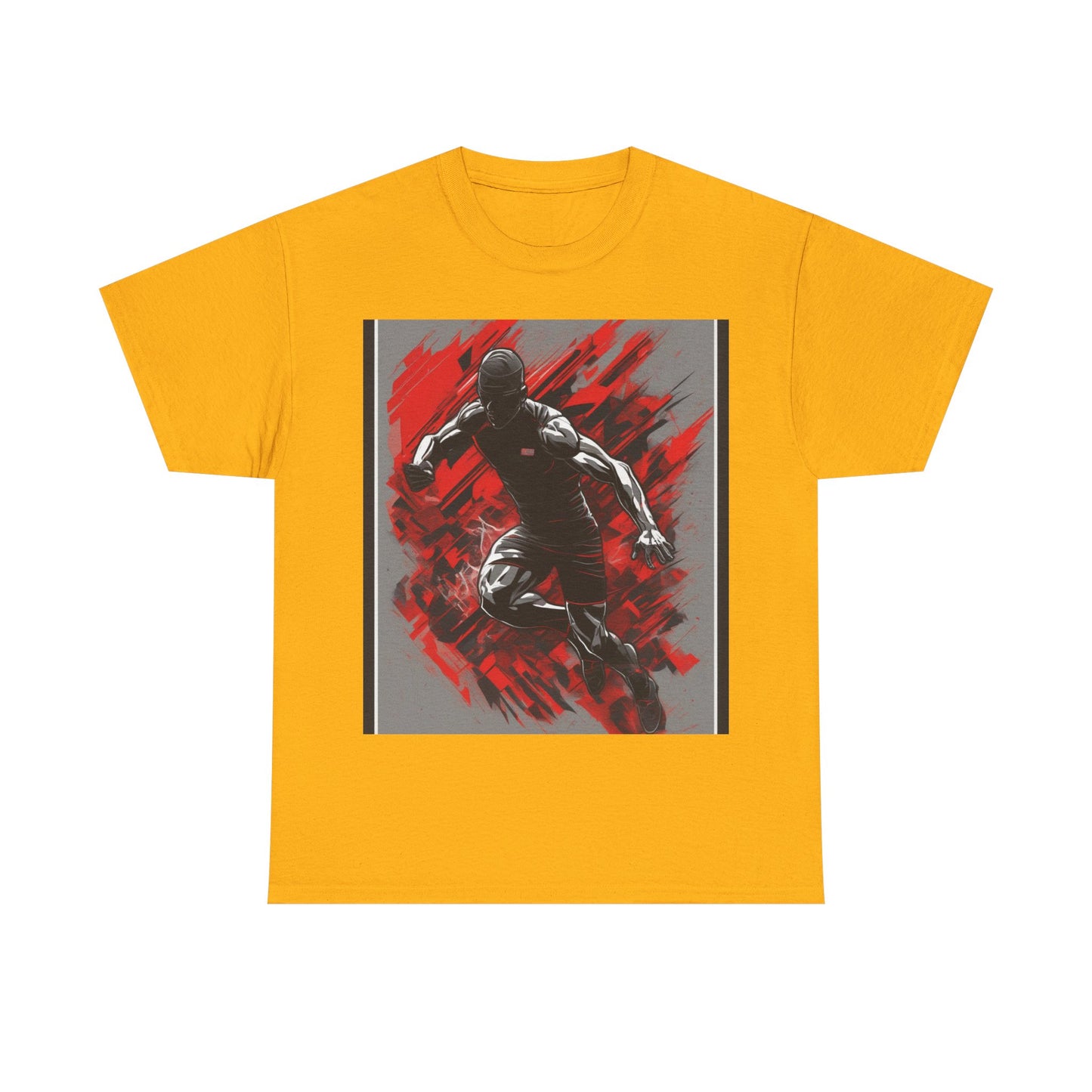 boostlete-field-day-scene-sprinter-glitch-badge-0284 — Unisex Heavy Cotton Tee (Gildan 5000)