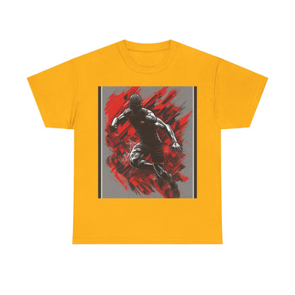 boostlete-field-day-scene-sprinter-glitch-badge-0284 — Unisex Heavy Cotton Tee (Gildan 5000)