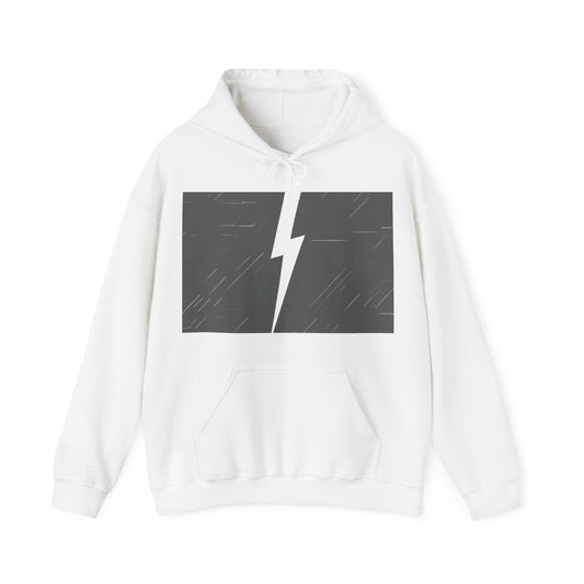boostlete-am-crew-icon-lightning-glitch-vector-0590 — Unisex Heavy Blend Hoodie (G18500)
