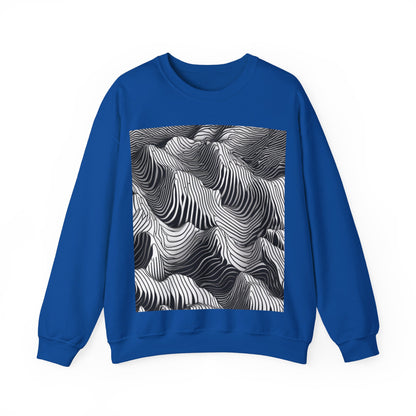 boostlete-field-day-pattern-topographic-isometric-0211 — Unisex Heavy Blend Crewneck Sweatshirt (Gildan)