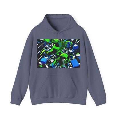 boostlete-pr-season-scene-sprinter-3d-geometric-0896 — Unisex Heavy Blend Hoodie (G18500)