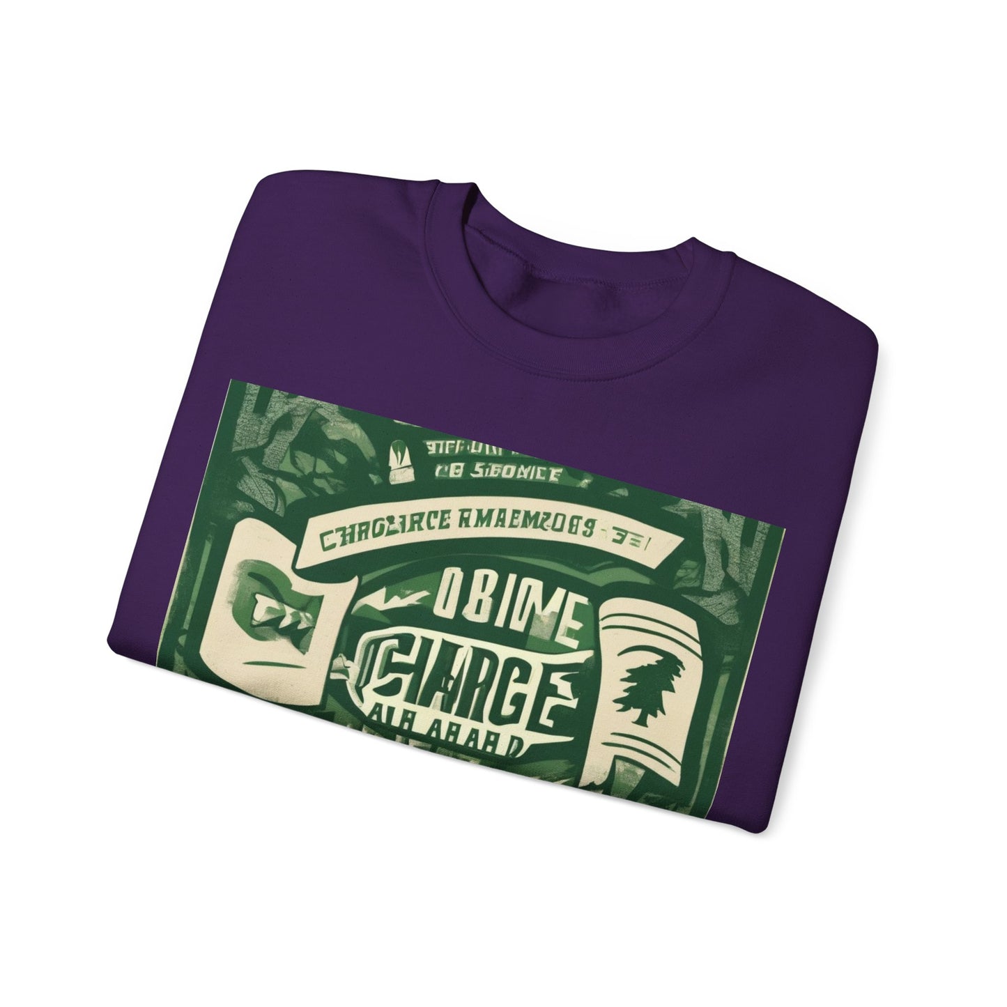 boostlete-am-crew-type-charge-ahead-banner-paper-0965 — Unisex Heavy Blend Crewneck (G18000)