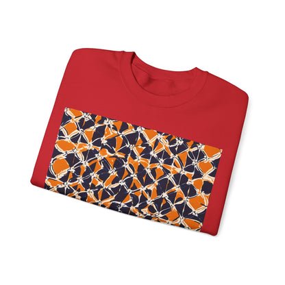 boostlete-headspace-pattern-plate-number-badge-0387 — Unisex Heavy Blend Crewneck (G18000)