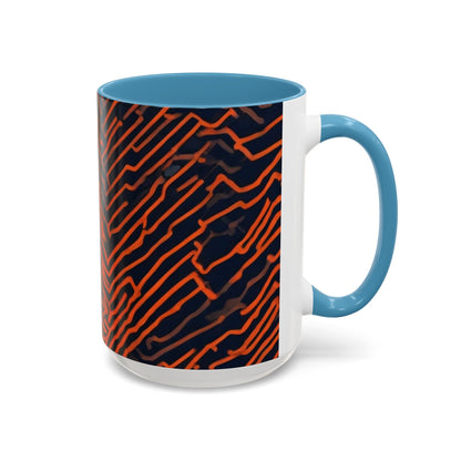 boostlete-field-day-pattern-ekg-modern-0087 — Accent Mug 11oz/15oz