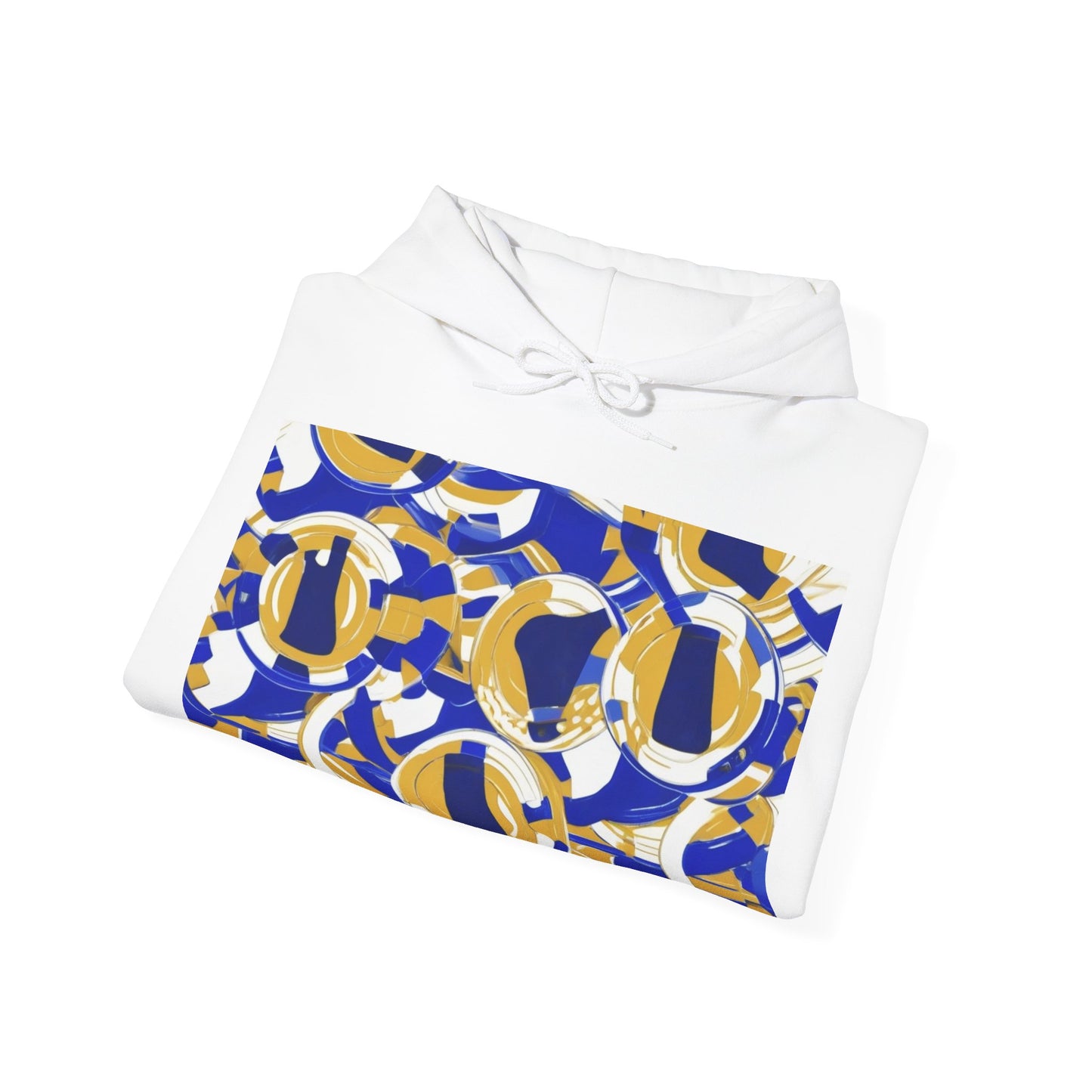 boostlete-field-day-icon-barbell-grainy-line-art-0906 — Unisex Heavy Blend Hoodie (G18500)