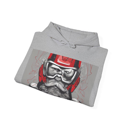 boostlete-pr-season-type-calm-is-a-superpower-outline-over-solid-isometric-0413 — Unisex Heavy Blend Hooded Sweatshirt (Gildan)