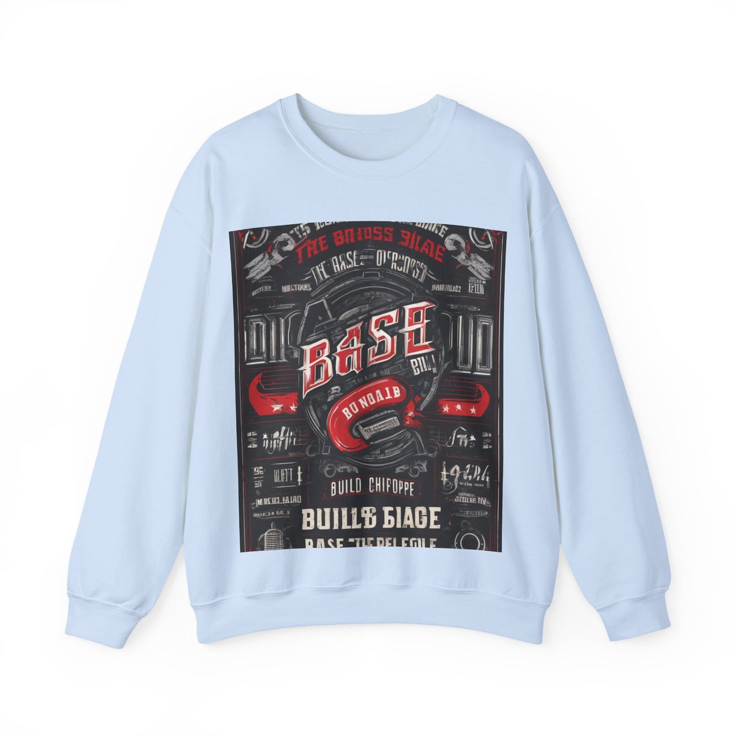boostlete-boost-mode-type-build-the-base-micro-industrial-0785 — Unisex Heavy Blend Crewneck (G18000)