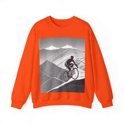 boostlete-recovery-progress-scene-cyclist-motion-vector-0808 — Unisex Heavy Blend Crewneck (G18000)