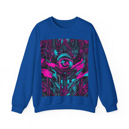 boostlete-iron-intent-type-eyes-up-forward-big-line-art-0065 — Unisex Heavy Blend Crewneck Sweatshirt (Gildan)