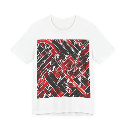 boostlete-pr-season-scene-marathoner-outline-modern-0124 — Unisex Jersey Short Sleeve (B+C 3001)