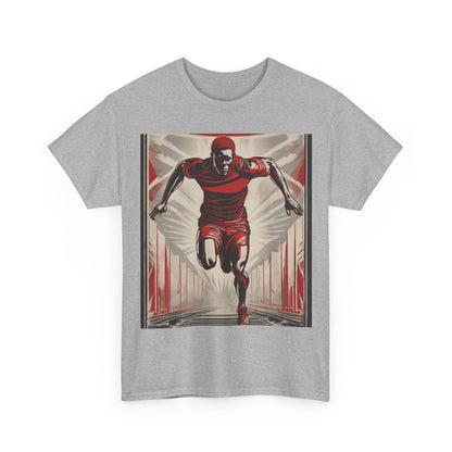 boostlete-am-crew-scene-sprinter-outline-athletic-0228 — Unisex Heavy Cotton Tee (Gildan 5000)