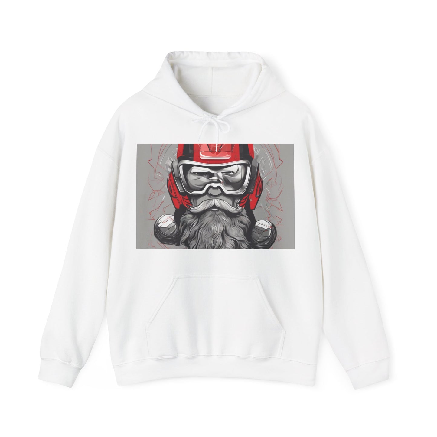 boostlete-pr-season-type-calm-is-a-superpower-outline-over-solid-isometric-0413 — Unisex Heavy Blend Hooded Sweatshirt (Gildan)