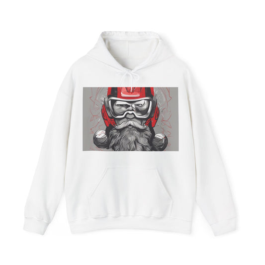 boostlete-pr-season-type-calm-is-a-superpower-outline-over-solid-isometric-0413 — Unisex Heavy Blend Hooded Sweatshirt (Gildan)