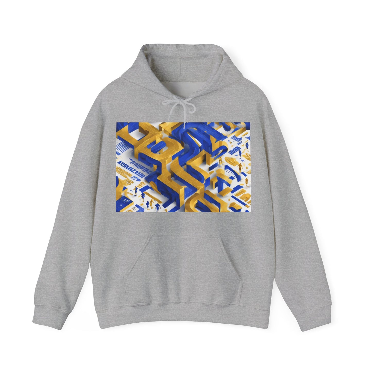 boostlete-iron-intent-type-one-more-rep-arc-isometric-0069 — Unisex Heavy Blend Hooded Sweatshirt (Gildan)