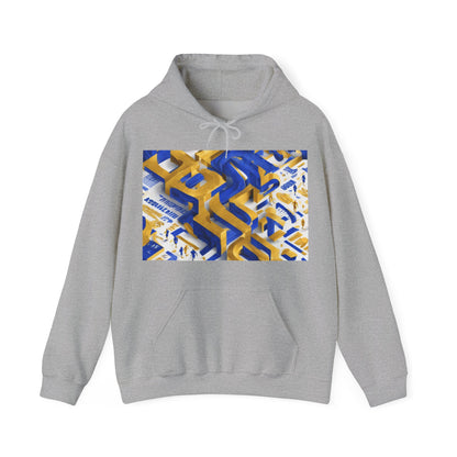 boostlete-iron-intent-type-one-more-rep-arc-isometric-0069 — Unisex Heavy Blend Hooded Sweatshirt (Gildan)