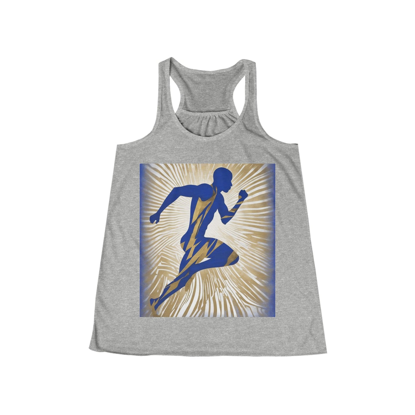 boostlete-field-day-scene-sprinter-motion-paper-0496 — Women's Flowy Racerback Tank (B+C 8800)