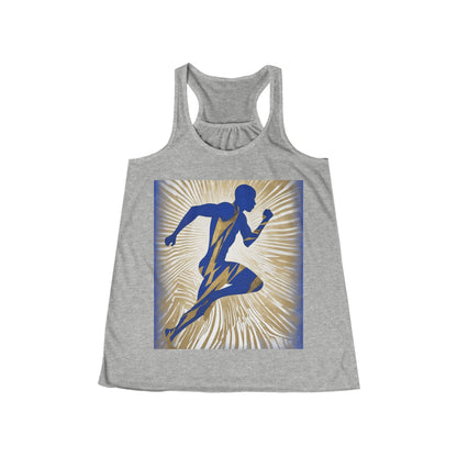 boostlete-field-day-scene-sprinter-motion-paper-0496 — Women's Flowy Racerback Tank (B+C 8800)